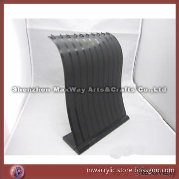 Black hot selling falls -like acrylic/Lucite jewelry/necklace/bracelet display/holder stand